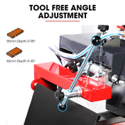 BAUMR-AG 2000W 350mm 14" Brick & Masonry Table Saw, Electric Tile Concrete Cutting, with Stand V219-TOLBCTBMTE3A