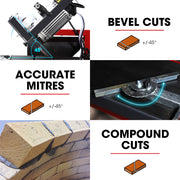 BAUMR-AG 2000W 350mm 14" Brick & Masonry Table Saw, Electric Tile Concrete Cutting, with Stand V219-TOLBCTBMTE3A