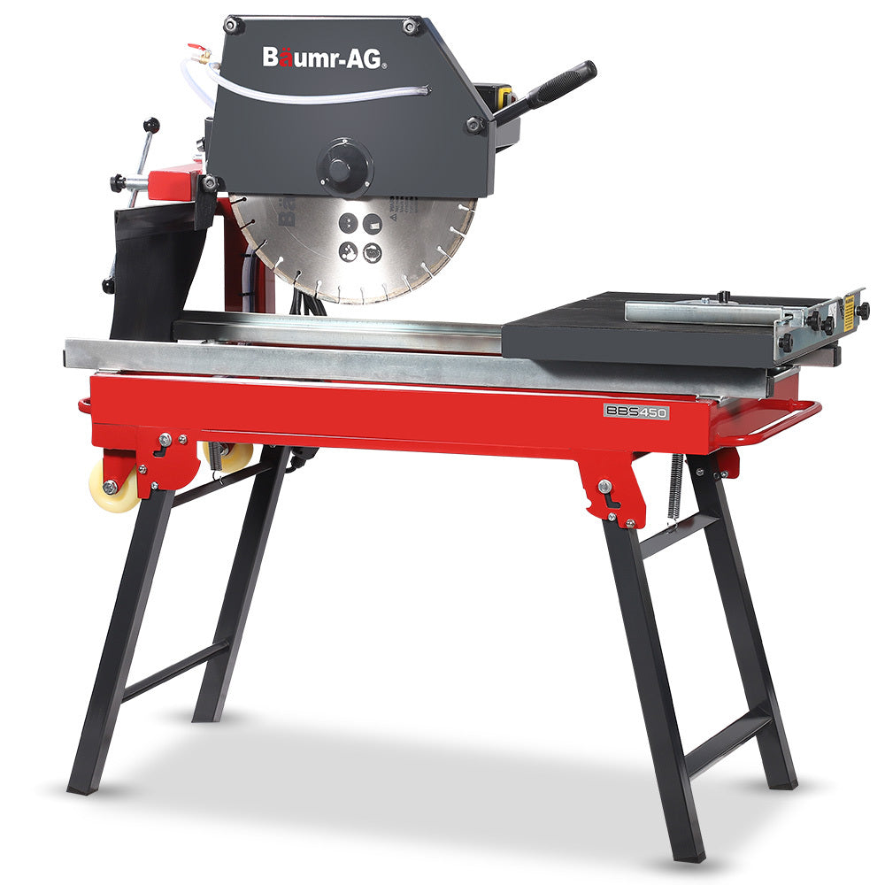 BAUMR-AG 2200W 450mm 18" Brick & Masonry Table Saw, Electric Tile Concrete Cutting, with Stand V219-TOLBCTBMTE4A