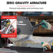 BAUMR-AG 2200W 450mm 18" Brick & Masonry Table Saw, Electric Tile Concrete Cutting, with Stand V219-TOLBCTBMTE4A