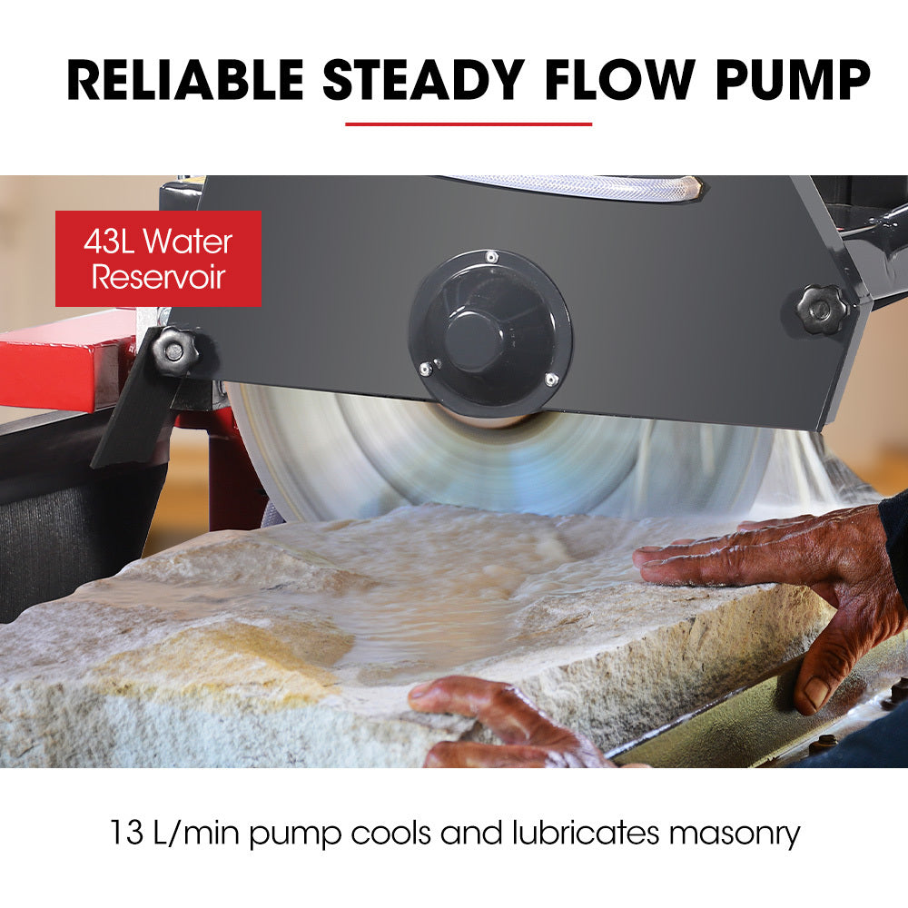 BAUMR-AG 2200W 450mm 18" Brick & Masonry Table Saw, Electric Tile Concrete Cutting, with Stand V219-TOLBCTBMTE4A