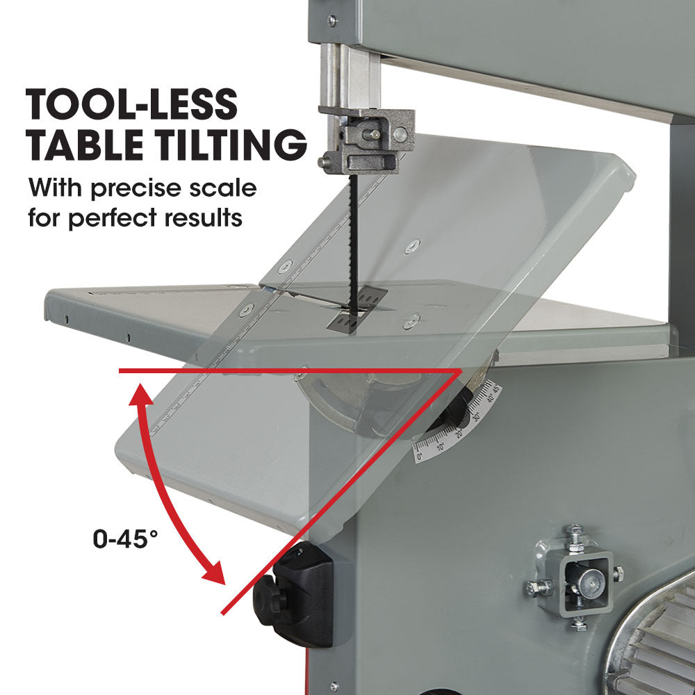 Baumr-AG 500W Wood Bandsaw, Benchtop, 115mm Cutting Depth (BS40) V219-TOLBDSBMRBS40