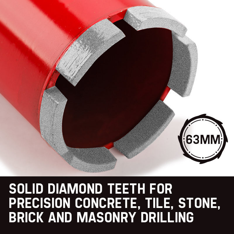 Baumr-AG Diamond Core Drill Bit 63mm Concrete Wet Dry Tile Stone Brick Marble 1-1/4 UNC V219-TOLBITBMRA063