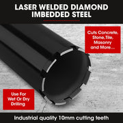 Diamond Core Drill Bit 102mm Concrete Wet Dry Tile Stone Brick Marble 1-1/4 UNC V219-TOLBITBMRA102