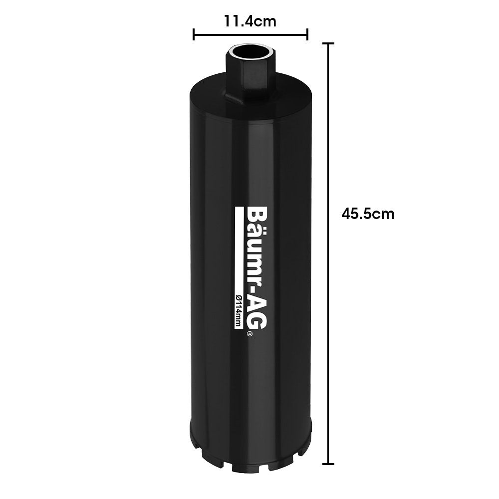Baumr-AG Diamond Core Drill Bit 114mm Concrete Wet Dry Tile Stone Brick Marble 1-1/4 UNC V219-TOLBITBMRA114