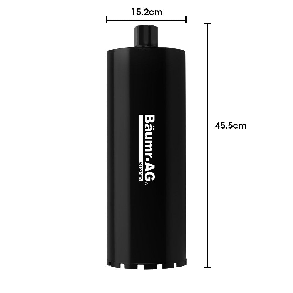Baumr-AG Diamond Core Drill Bit 152mm Concrete Wet Dry Tile Stone Brick Marble 1-1/4 UNC V219-TOLBITBMRA152