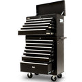 BULLET Pro 16 Drawer Tool Box Cabinet Chest Storage, Toolbox Garage Organiser Set, Black V219-TOLCCCBU79KA