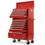 Bullet Pro 16 Drawer Tool Box Cabinet Chest Storage, Toolbox Garage Organiser Set, Red V219-TOLCCCBU79RA