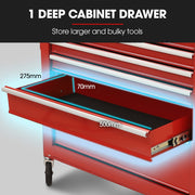Bullet Pro 16 Drawer Tool Box Cabinet Chest Storage, Toolbox Garage Organiser Set, Red V219-TOLCCCBU79RA