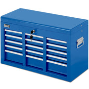 BULLET 9 Drawer Tool Box Chest, Organiser Mechanic Garage Storage Toolbox Set - Blue V219-TOLCHTBU19BA