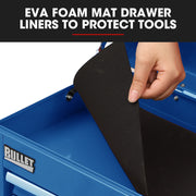 BULLET 9 Drawer Tool Box Chest, Organiser Mechanic Garage Storage Toolbox Set - Blue V219-TOLCHTBU19BA