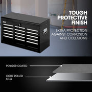 Bullet Pro 9 Drawer Tool Box Chest, Organiser Mechanic Garage Storage Toolbox Set - Black V219-TOLCHTBU19KA