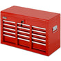 BULLET Pro 9 Drawer Tool Box Chest, Organiser Mechanic Garage Storage Toolbox Set - Red V219-TOLCHTBU19RA