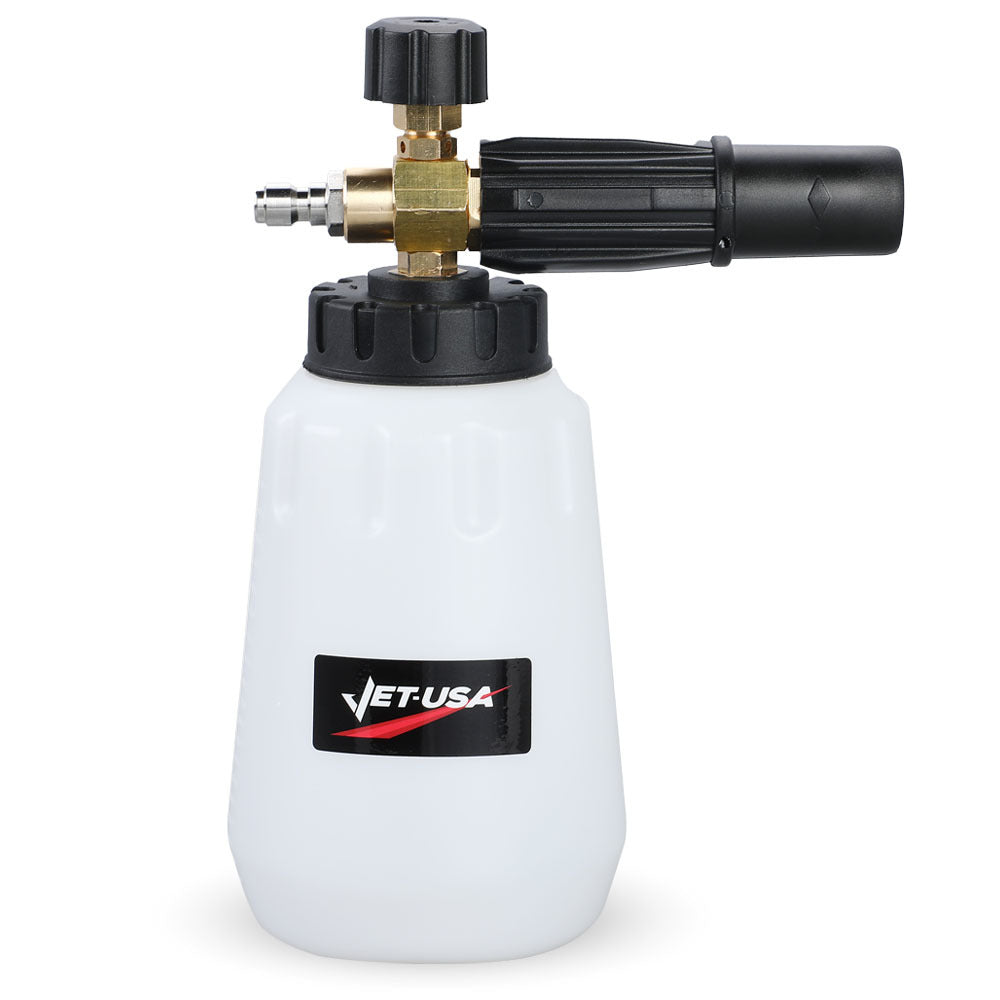 Jet-USA Soap Foam Snow Cannon with 1L Bottle, Works with Petrol and some Electric Pressure Washers V219-TOLFCABM100A