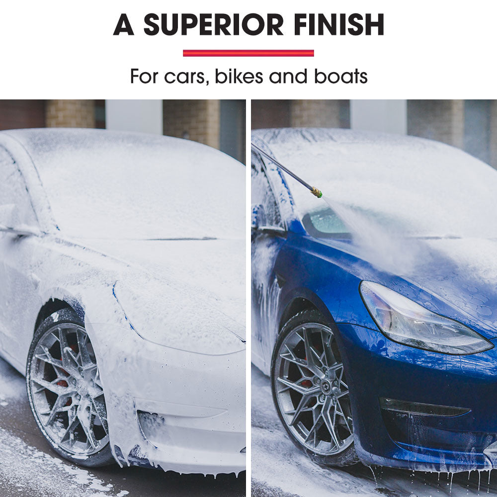 Jet-USA Soap Foam Snow Cannon with 1L Bottle, Works with Petrol and some Electric Pressure Washers V219-TOLFCABM100A