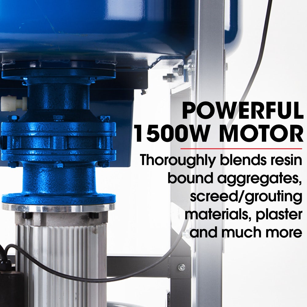 BAUMR-AG 120L Forced Action Pan Mixer, 1500W Electric Direct Drive Motor, Heavy-Duty Frame, for Mortar Screed V219-TOLMSCBM1C2A
