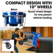 BAUMR-AG 120L Forced Action Pan Mixer, 1500W Electric Direct Drive Motor, Heavy-Duty Frame, for Mortar Screed V219-TOLMSCBM1C2A
