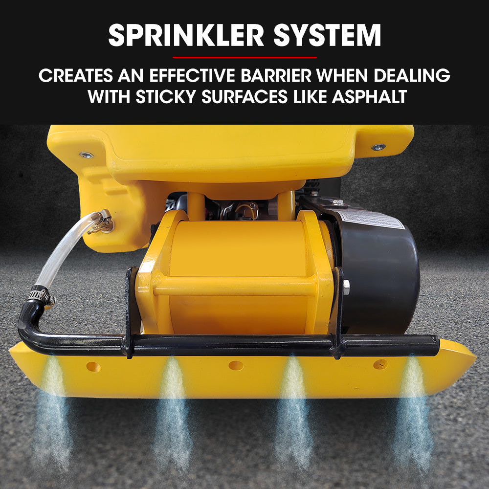 BAUMR-AG 94kg 420x540mm Plate Compactor, Sprinkler System, Paver Pad V219-TOLPLCBM7C5A