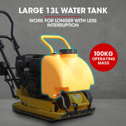 BAUMR-AG 94kg 420x540mm Plate Compactor, Sprinkler System, Paver Pad V219-TOLPLCBM7C5A