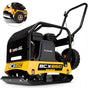 BAUMR-AG 125kg 450x630mm 7HP Plate Compactor, 32kN Vibratory Compaction, Wheel Kit, Protective Paver Pad, V219-TOLPLCBM8C5A