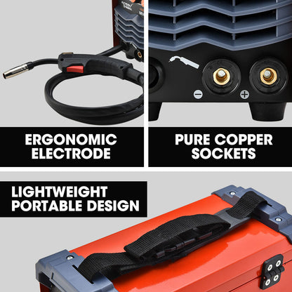 ROSSI 170Amp MIG ARC Stick Welder, with Carry Case & Accessories, 15A Plug V219-TOLWDRROB1C7