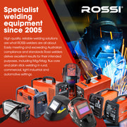 ROSSI 170Amp MIG ARC Stick Welder, with Carry Case & Accessories, 15A Plug V219-TOLWDRROB1C7