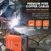 ROSSI 170Amp MIG ARC Stick Welder, with Carry Case & Accessories, 15A Plug V219-TOLWDRROB1C7