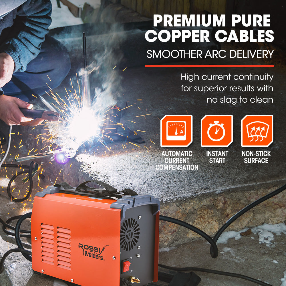 ROSSI 170Amp MIG ARC Stick Welder, with Carry Case & Accessories, 15A Plug V219-TOLWDRROB1C7