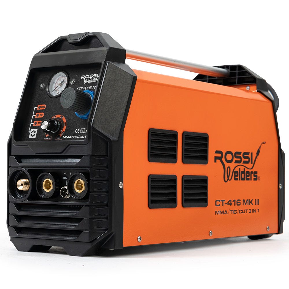 ROSSI Portable Inverter Welder Plasma Cutter, 3in1 Multi-function Cut/MMA/TIG Welding Machine, 15A Plug V219-TOLWDRROB416