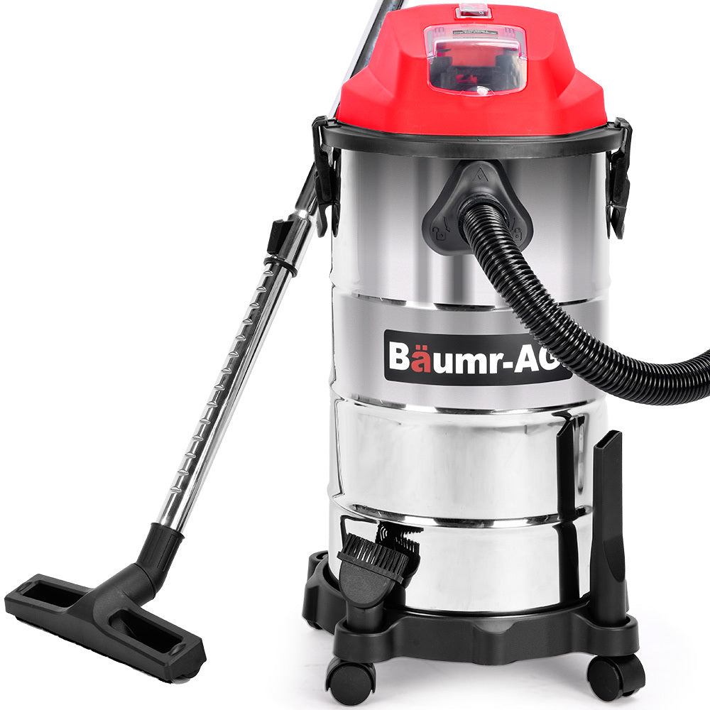 BAUMR-AG 30L Cordless Wet & Dry Vacuum Cleaner Kit, with 4Ah battery and Charger, Blower, HEPA Filter, V219-TOLWDVBM3SLA