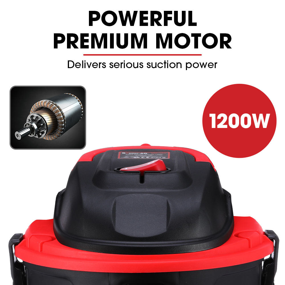 Baumr-AG 15L 1200W Wet and Dry Vacuum Cleaner, with Blower, for Car, Workshop, Carpet V219-TOLWDVUM1PNA