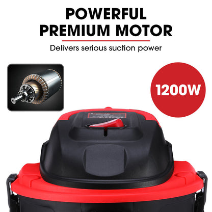 Baumr-AG 15L 1200W Wet and Dry Vacuum Cleaner, with Blower, for Car, Workshop, Carpet V219-TOLWDVUM1PNA