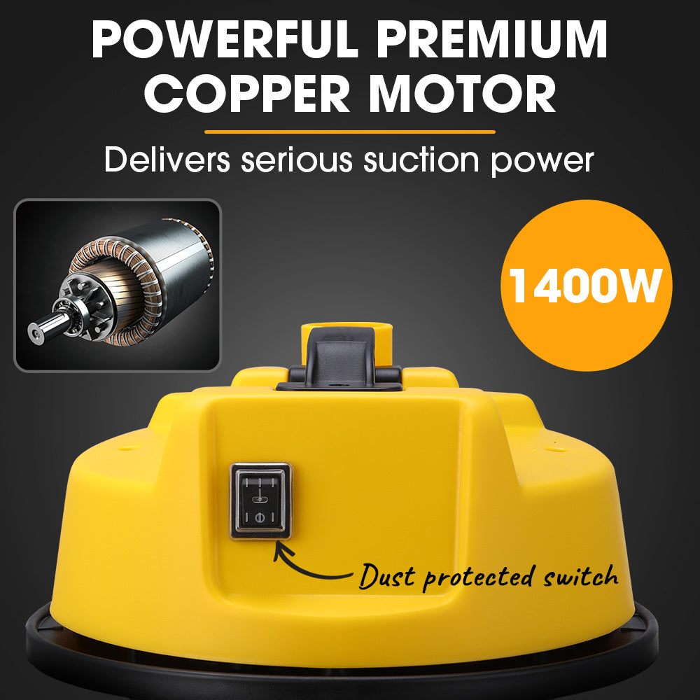 Unimac 20L 1400W Wet and Dry Vacuum Cleaner, with Blower, for Car, Workshop, Carpet V219-TOLWDVUM2PBA