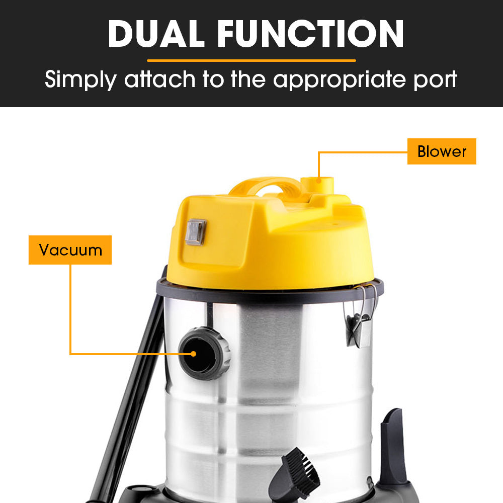 Unimac 20L 1400W Wet and Dry Vacuum Cleaner, with Blower, for Car, Workshop, Carpet V219-TOLWDVUM2PBA