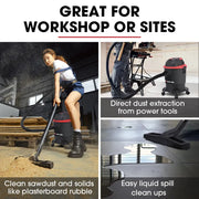 Baumr-AG 20L 1200W Wet and Dry Vacuum Cleaner, with Blower, for Car, Workshop, Carpet V219-TOLWDVUM2PNA