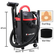 Baumr-AG 20L 1200W Wet and Dry Vacuum Cleaner, with Blower, for Car, Workshop, Carpet V219-TOLWDVUM2PNA