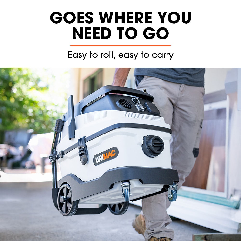 UNIMAC 30L Dust Extractor, Wet & Dry Vacuum Cleaner, 3 Stage Filtration, Water and HEPA filter, Power plus V219-TOLWDVUM3IEA