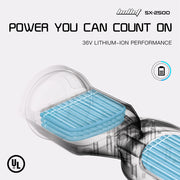 BULLET SX-2500 Hoverboard Scooter, 500W Brushless, UL Certified, AU Compliant, 6.5-inch Off-Road Style Tyres, Superior Self Balancing System, LED Lights, Black
