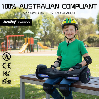 BULLET SX-2500 Hoverboard Scooter, 500W Brushless, UL Certified, AU Compliant, 6.5-inch Off-Road Style Tyres, V219-TOYHVBBL65KA
