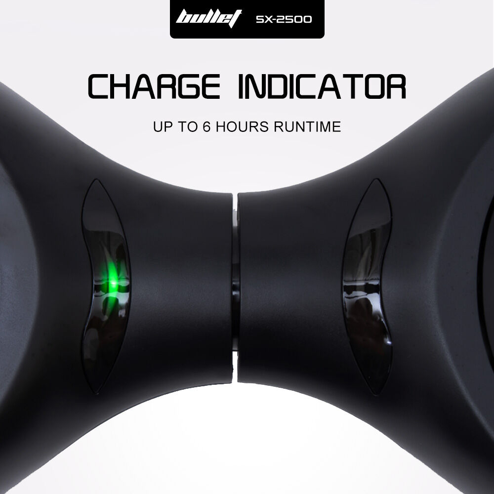 BULLET SX-2500 Hoverboard Scooter, 500W Brushless, UL Certified, AU Compliant, 6.5-inch Off-Road Style Tyres, V219-TOYHVBBL65KA