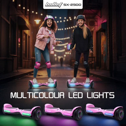 BULLET SX-2500 Hoverboard Scooter, 500W Brushless, UL Certified, AU Compliant, 6.5-inch Off-Road Style Tyres, V219-TOYHVBBL65PA