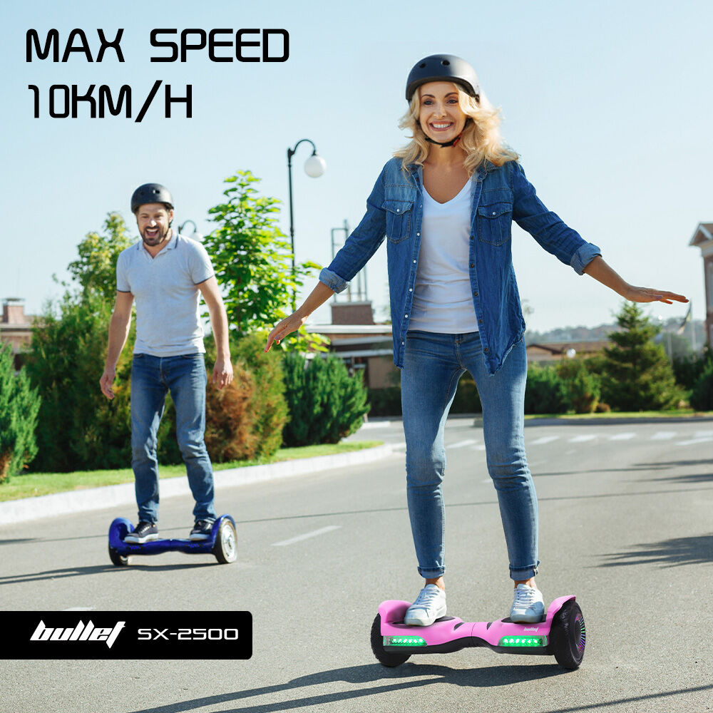 BULLET SX-2500 Hoverboard Scooter, 500W Brushless, UL Certified, AU Compliant, 6.5-inch Off-Road Style Tyres, V219-TOYHVBBL65PA