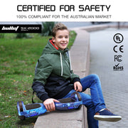 BULLET SX-2000 Hoverboard Scooter, 500W Brushless, Superior Self Balancing System, UL Certified, LED Lights, V219-TOYHVBBL6BGA