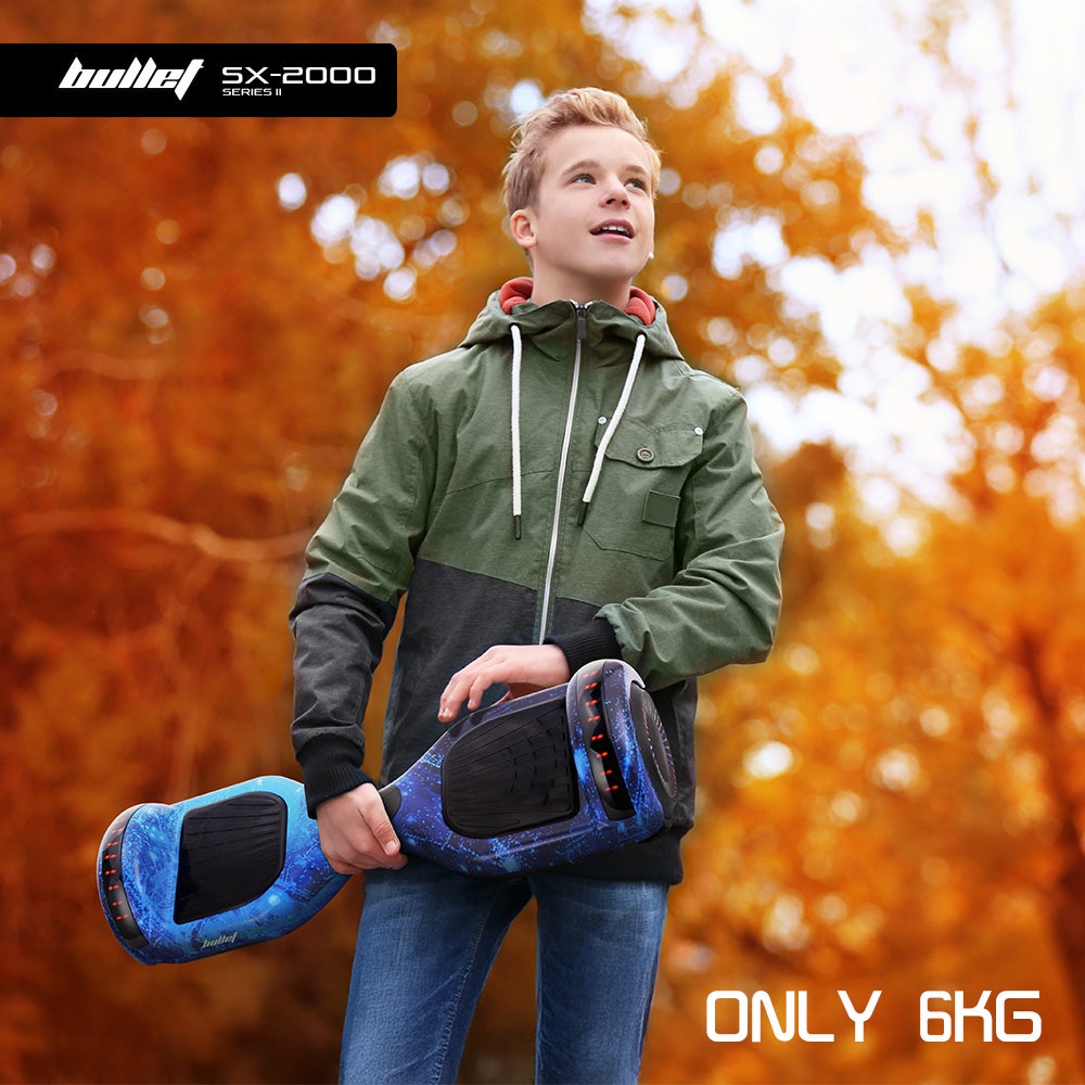 BULLET SX-2000 Hoverboard Scooter, 500W Brushless, Superior Self Balancing System, UL Certified, LED Lights, V219-TOYHVBBL6BGA