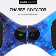 BULLET SX-2000 Hoverboard Scooter, 500W Brushless, Superior Self Balancing System, UL Certified, LED Lights, V219-TOYHVBBL6BGA