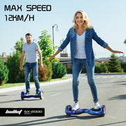 BULLET SX-2000 Hoverboard Scooter, 500W Brushless, Superior Self Balancing System, UL Certified, LED Lights, V219-TOYHVBBL6BGA