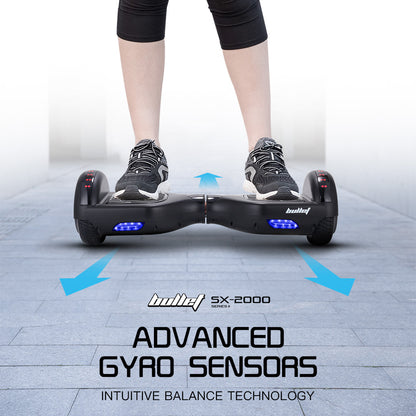 BULLET SX-2000 Hoverboard Scooter, 500W Brushless, UL Certified, AU Compliant, Superior Self Balancing V219-TOYHVBBL6BKA