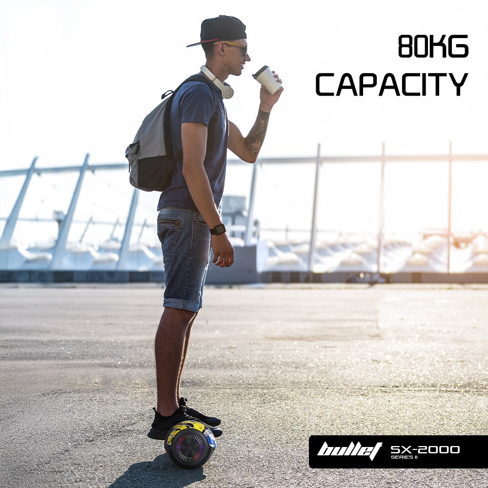 BULLET SX-2000 Hoverboard Scooter, 500W Brushless, UL Certified, AU Compliant, Superior Self Balancing V219-TOYHVBBL6HHA