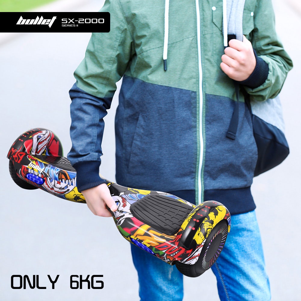 BULLET SX-2000 Hoverboard Scooter, 500W Brushless, UL Certified, AU Compliant, Superior Self Balancing V219-TOYHVBBL6HHA