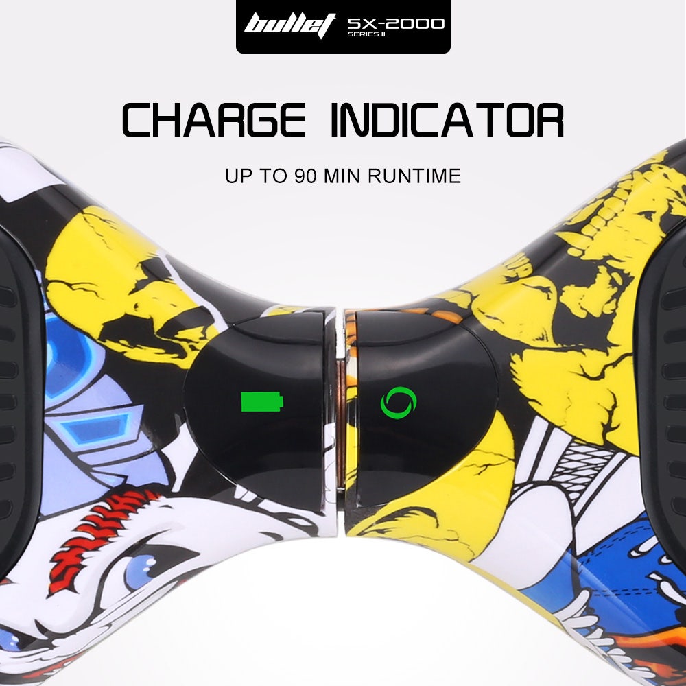BULLET SX-2000 Hoverboard Scooter, 500W Brushless, UL Certified, AU Compliant, Superior Self Balancing V219-TOYHVBBL6HHA